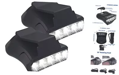  Headlamp 5-LED Hat Light Rotatable Ball Cap Visor Light Pocket Clip Light  • $19.63