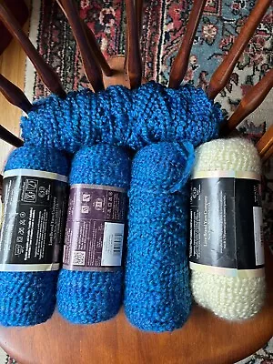 Small Mixed Lot Of Lion Brand Homespun Yarn In Montana Sky And Deco • $12.99