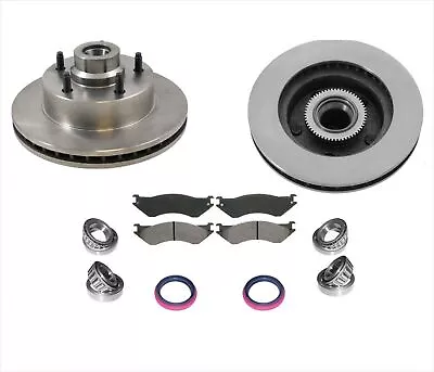 Front Brake Rotors & Pads Wheel Bearings & Seals 1998-02 Fits Dodge Ram Van 1500 • $279