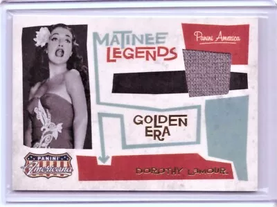 2011 Panini Americana DOROTHY LAMOUR Golden Era MATINEE LEGENDS - 29/49 • $11.99