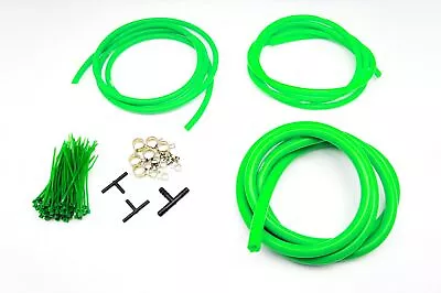 AUTOBAHN88 Engine ROOM Silicone Air Vacuum Hose Dress Up Kit GREEN Fit Mustang • $31.90