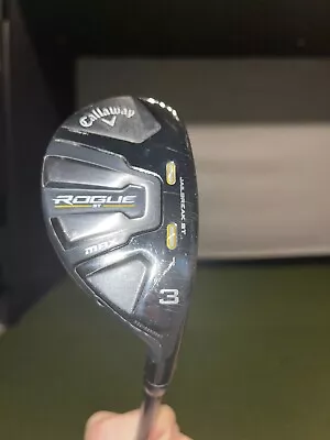 Callaway Golf Club Rogue ST MAX 18* 3H Hybrid Stiff Graphite Excellent • $96