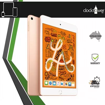 $469 • Buy Apple IPad Mini 5 64GB 7.9” A2133 WiFi Gold As New Condition 100% Battery Health