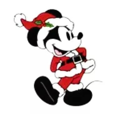 6PC Santa Mickey Mouse Flatback Embellishment Cupcake Toppers Crafts Hair Bows • $7.59