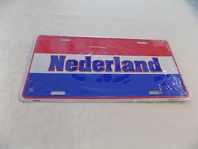 NEW Nederland (Embossed) Netherlands Flag Novelty Car Tag License Plate Lot # 1 • $9.95