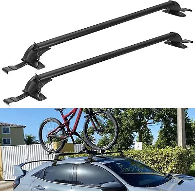 $59.99 • Buy 43.3  Universal Car Top Roof Rack Cross Bar Luggage Carrier Aluminum With Lock