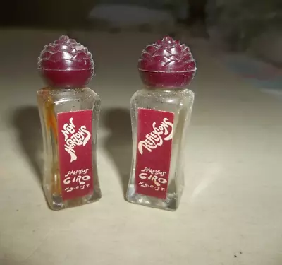 2 Vtg Miniature Sample Perfume Bottles W Paper Labels Reflections & New Horizons • $8