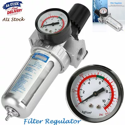 1/2 SFR400 Air Compressor Oil Water Separator Filter Regulator Pressure Gauge  • $28.48