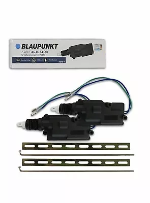 2 X NEW BLAUPUNKT SLIM FIT UNIVERSAL POWER DOOR LOCK 2-WIRE ACTUATOR  • $18.49