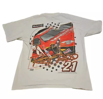 Vintage Ricky Rudd 21 Motorcraft Wood Brothers Racing Nascar T-Shirt Size L • $29.99