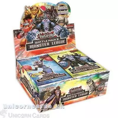 YuGiOh! Battle Pack 3: Monster League: 1st Edition Sealed Box X 36 Booster Packs • £65.89