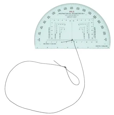 NATO Approved Accurate 6  RA Mils Map Reading Military Protractor- Navigation • $24.37