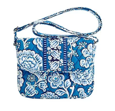 New Vera Bradley Rachel Hand Bag Purse Tote Blue Lagoon Crossbody Convertible • $39.99