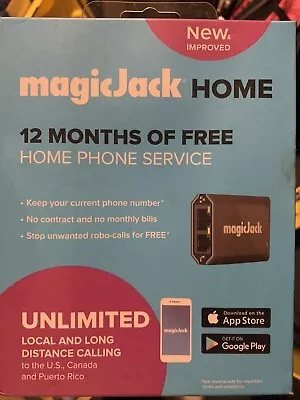 MagicJack - HOME VoIP Telephone Adapter With 12 Months Of Service • $39.99