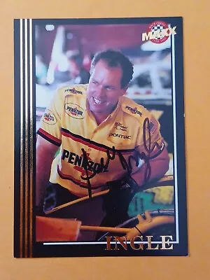 Bill Ingle Signed 1992 MAXX - NASCAR - Autographed - A • $2.99