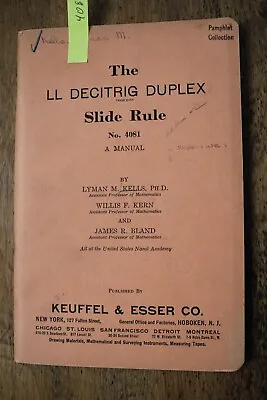 K & E Keuffel & Esser Slide Rule Manuals You Choose • $10
