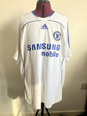 Chelsea 2006-07 Away Shirt Adidas Short Sleeve Football Jersey Mens Size XL • £14.99