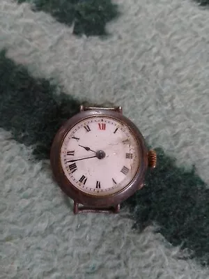 Vintage Df&C Mens Boys Mechanical Trench Watch ( Spares Or Repair) 30mm   Swiss • £2.99