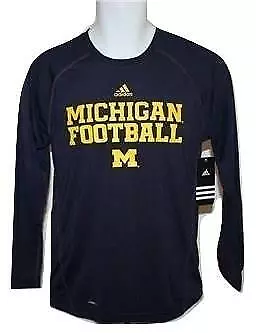 NEW Michigan Wolverines Football Youth M Medium ClimaLite Long Sleeved Shirt • $8.81