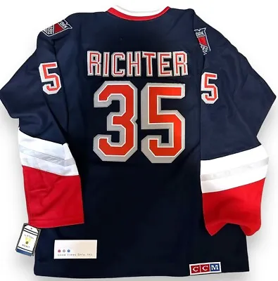 Mike Richter New York Rangers Blue Liberty CCM Vintage Jersey 48 (Medium) • $149.95