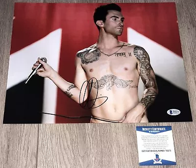 ADAM LEVINE MAROON 5 SIGNED AUTOGRAPH 11x14 PHOTO W/PROOF & BECKETT BAS COA • $149.99