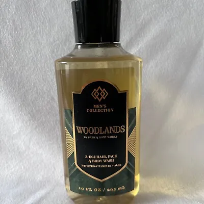 Bath & Body Works Woodlands 3 In 1 Hair Shampoo Face Body Wash Men's Collection • £15.42
