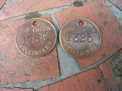 £6 • Buy Two Genuine Pay/Pit Checks Kellingley Colliery