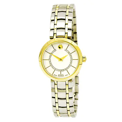 Movado 0606921 Women's Automatic White MOP Dial Diamond Watch • $642.33