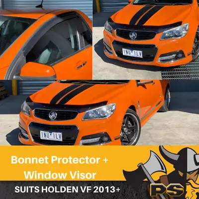 Holden VF UTE 2014-2016 Bonnet Protector & Window Visors Weather Shields • $129
