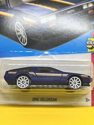 Hot Wheels - 2023 HW: The '80s 8/10 DMC Delorean 101/250 (BBHKJ65) L Case Blue • $8.09