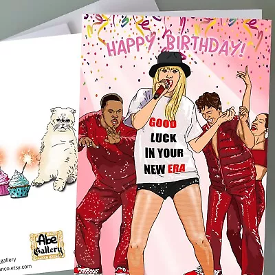 Taylor Swift Birthday Card - Funny Birthday Card Girls Music Fan Art Happy Gift • $5.95