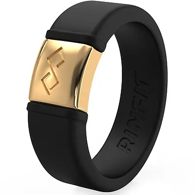 Rinfit Infinity&Metal Silicone Rings For Men. Soft & Comfortable Wedding Band • $19.99