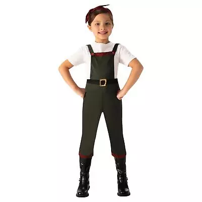 Children's Land Girl 40's Historical World Book Day Army Fancy Dress Costume • £10.70