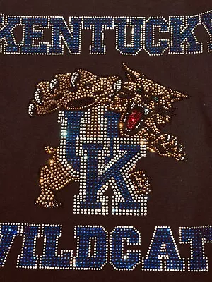 Ladies Kentucky Wildcats Shiny Rhinestones T-Shirt • $12.99