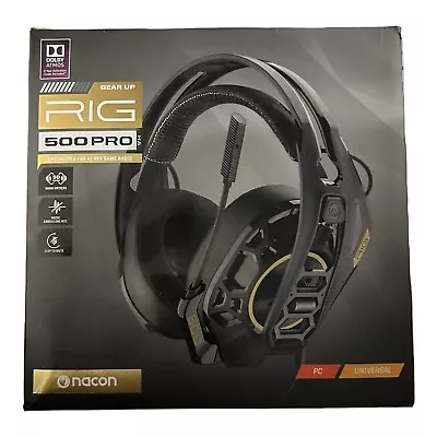 Nacon RIG 500 Pro Headset - Black Colour (PC/Universal) • $59.95