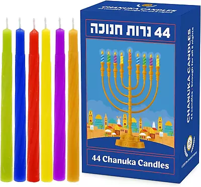 Hanukkah Candles Menorah Candles Chanukah Candles 44 For All 8 Nights Of US • $8.26