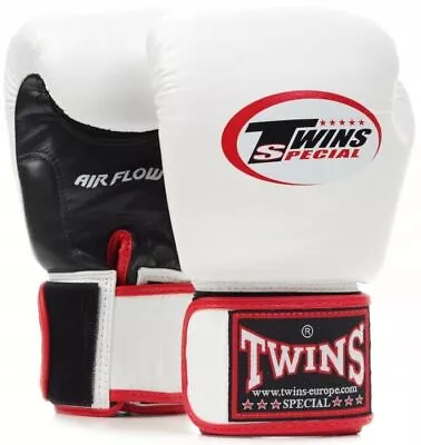 TWINS Boxing Gloves BGVLA White Kickboxing Muay Thai Boxing 10 12 14 16 Oz... • $161.74