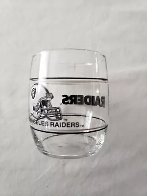 NFL Los Angeles RAIDERS Mobil Oil Gas Station Giveaway Tumbler  Glass 1980's • $22.95