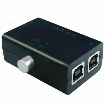 New USB Sharing Share Switch Box Hub 2 Ports PC Computer Scanner Printer Manual • $4.27