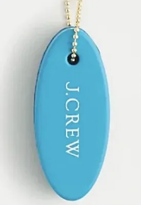 NEW J Crew Key Chain Bag Charm Floating Keychain Foam Retro Travel Bright Blue • $19.95