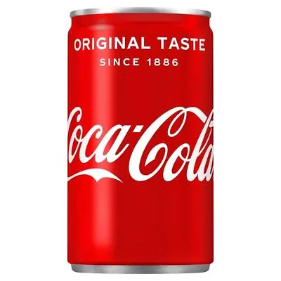 Coca-cola 'coke' Original Taste 24 X 150ml Cans Carbonated Cola Soft Drinks • £23.99