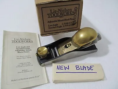 Lie Nielsen 9-1/2 Block Plane & 1 New Blade - Woodworking Tool • £617.08