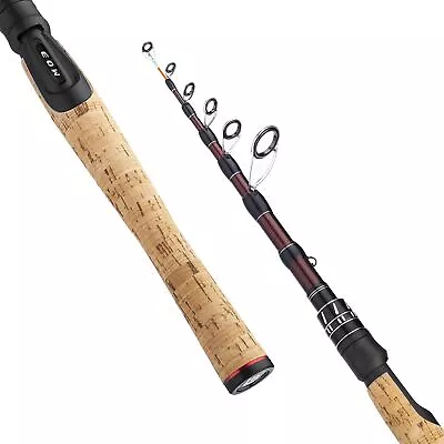 EOW XPEDITE Portable Telescopic Spinning Fishing Rods 24T Carbon Blanks & So... • $44.94