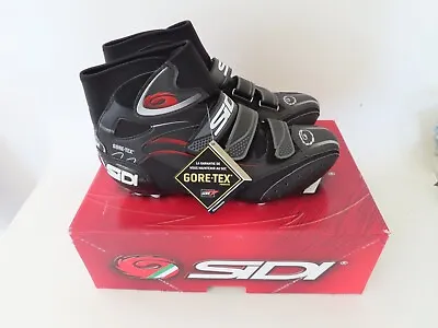 SIDI Diablo Size 43 MTB Competiton Sole Gore-Tex Mid-sole Black Cycling Shoe • $250