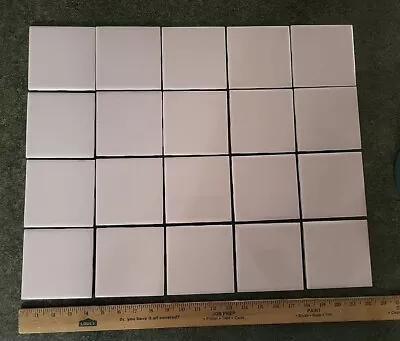  Stylon Sandlewood LightPink 4.25x4.25 Inch Vintage Ceramic Tile - 20 Pack • $199