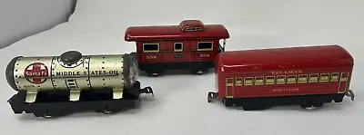 Vintage Marx O Gauge Santa Fe 553 Tanker NYC 556 Caboose 556 Montclair Pullman • $39.99