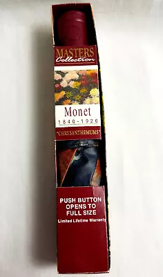 Monet's Chrysanthemum Umbrella Master Collection Push Button Open 48  • $28.65