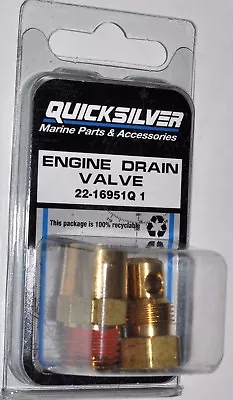 Mercruiser OEM Exhaust Manifold  Engine Block Drain Plug Kit  22-16951Q1  • $31.79