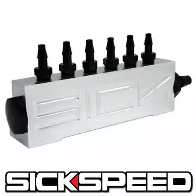 $28.88 • Buy Vacuum Intake 6 Port Fuel Manifold Gas Wastegate Boost Performance Polished P1