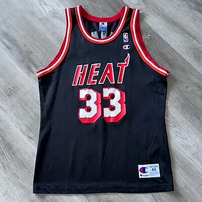 Authentic Alonzo Mourning Miami Heat Jersey 44 Large Champion • $90